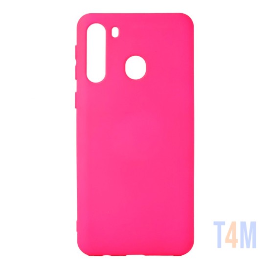 Soft Silicon Case for Samsung Galaxy A21 Pink